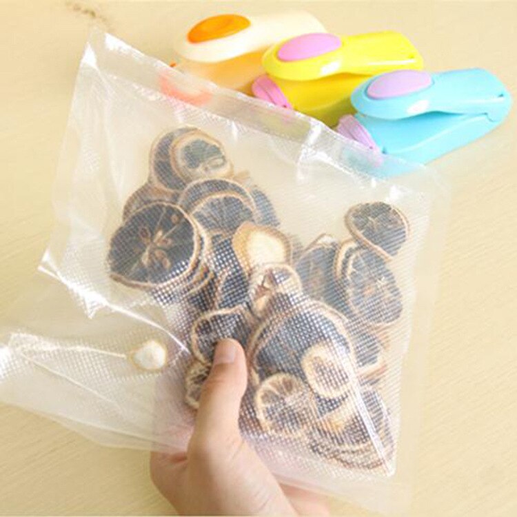 Portable Bag Clips Handheld Mini Electric Heat Sealing Machine Impulse Sealer Seal Packing Plastic Bag Clip work without battery - ebowsos