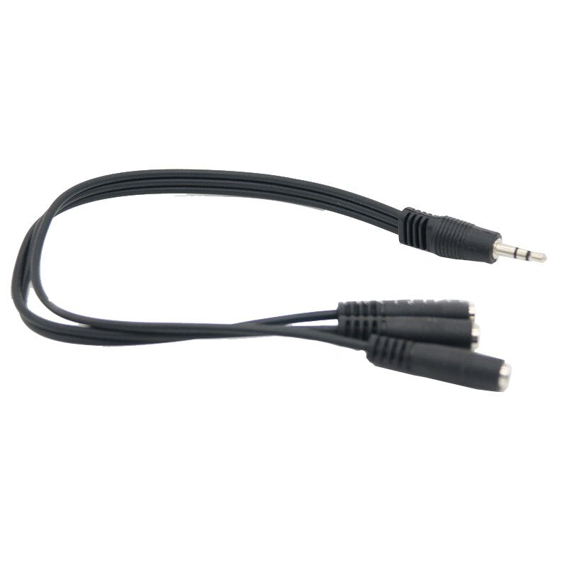 0.3M 3.5mm Male Plug to 1/8" 3.5mm 3 Output Stereo Female Audio Splitter adapter Cable - ebowsos