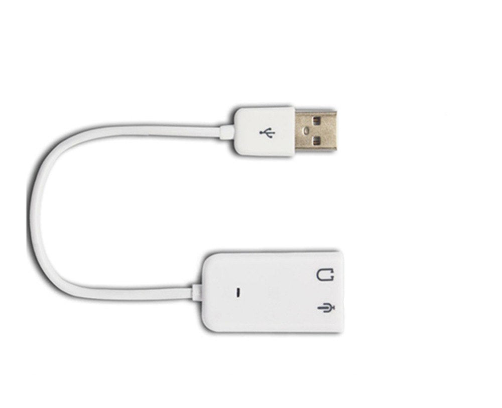 USB Sound Card Virtual 7.1 3D External USB Audio Adapter USB to Jack 3.5mm Earphone Micphone Sound Card for Laptop Notebook PC - ebowsos