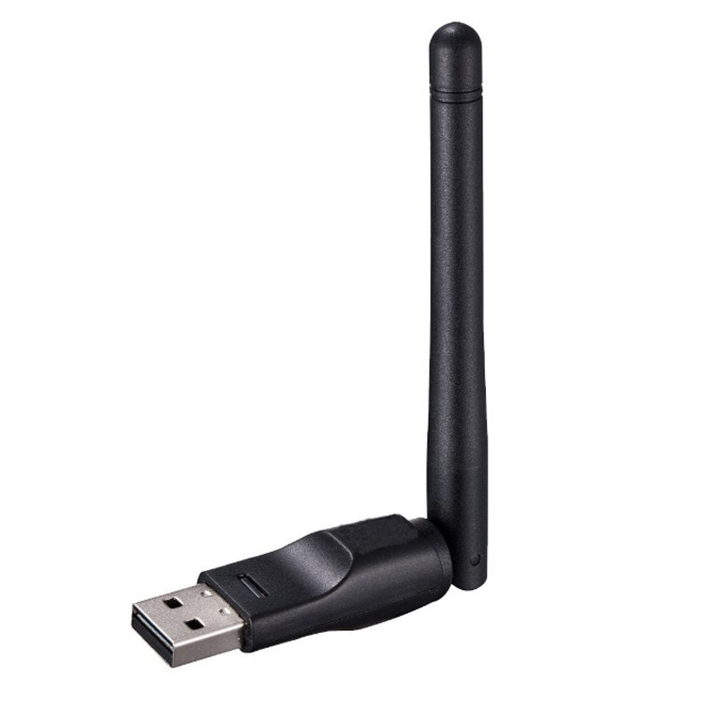 USB 2.0 WiFi Wireless Network Card 150M 802.11 b/g/n LAN Adapter with rotatable Antenna - ebowsos