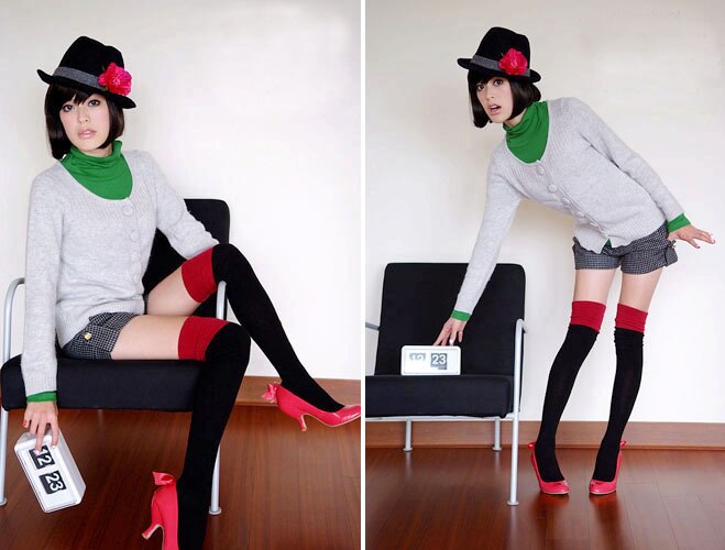 New Over The Knee Socks WOMEN 2 Tone/Color Thigh High Cotton Stockings Thinner - ebowsos