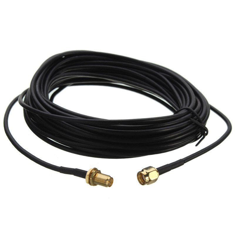 Brand New 9m RP-SMA Male to Female Jack Wifi Antenna Extension Cable Lead Wire Gold Plated High Quality - ebowsos