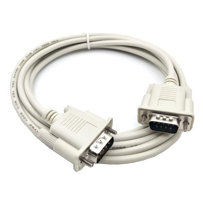 DB9 Male to male SERIAL DB9 RS232 9 PIN Data Cable SERIAL Cable PC Converter Extension Connector 1.5m 3m - ebowsos