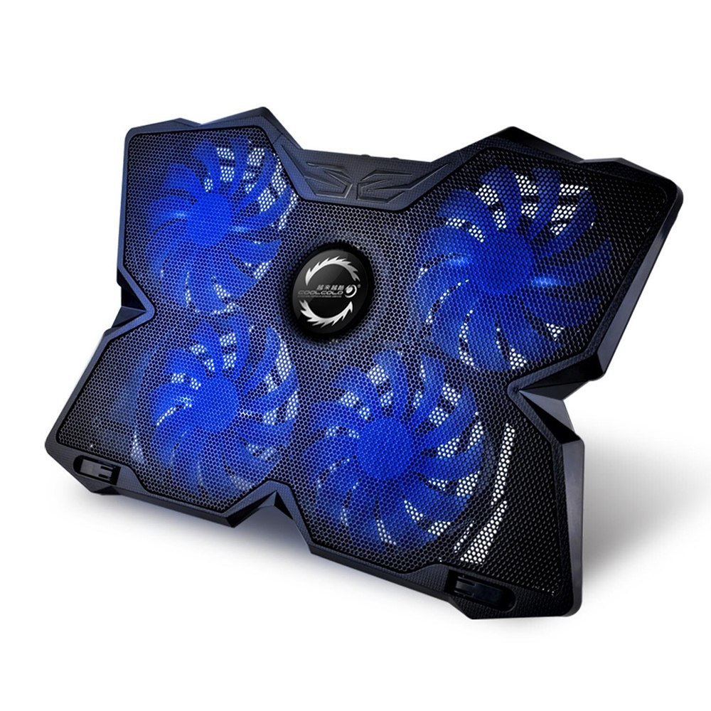 Professional Game USB laptop Cooler With 4 Fans Slide-proof Laptop Stand 14"15.6" 17 Inch Laptop Cooling Pads Notebook Fan - ebowsos