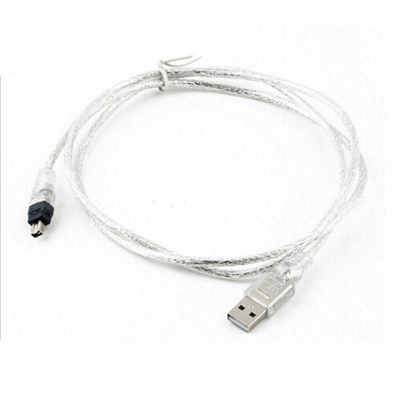 USB Male to Firewire IEEE 1394 4 Pin Male iLink Adapter Cord firewire 1394 Cable for SONY DCR-TRV75E DV camera cable - ebowsos