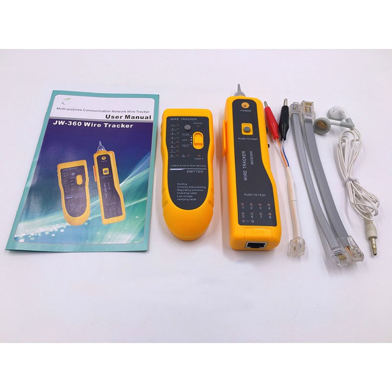 LAN Network Cable Tester Cat5 Cat6 RJ45 UTP STP Line Finder Telephone Wire Tracker Tracer Diagnose Tone Tool Kit - ebowsos