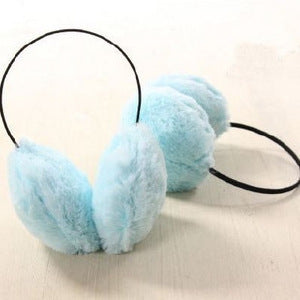 Cute Solid Headband Ear Clip Plush Earmuffs Ear Warm Cover Fashion Ear Cups - ebowsos