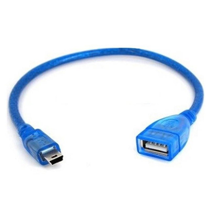 connector cable,USB A Female to Mini 5Pin USB Male Cable copper core,30cm, Car MP3 Connector - ebowsos