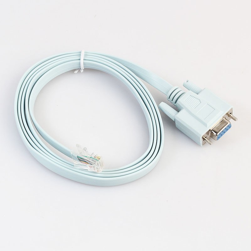 RJ45 Cat5e CAT6 to RS232 DB9 Console Router Cable - ebowsos