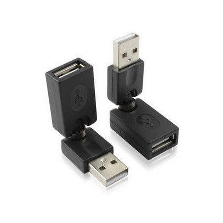 360 Degree Rotary Knob USB Male to Mini USB Female Adapter/USB male to female Converter Adapter for Macbook/PC - ebowsos