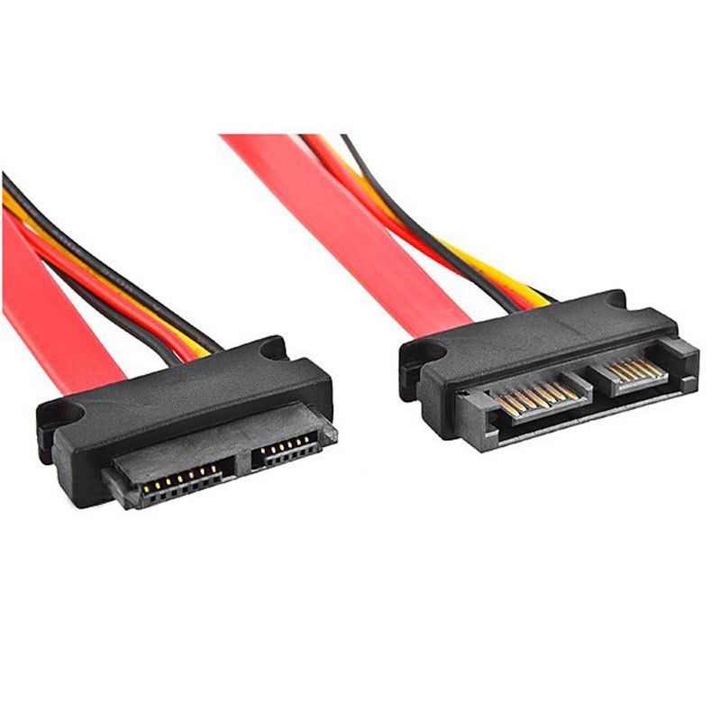 0.5m 7+6pin SATA Cable to 6+7pin Serial ATA SATA Data Power Cable M/F Notebook Drives Extension Cable Connector Conterver - ebowsos