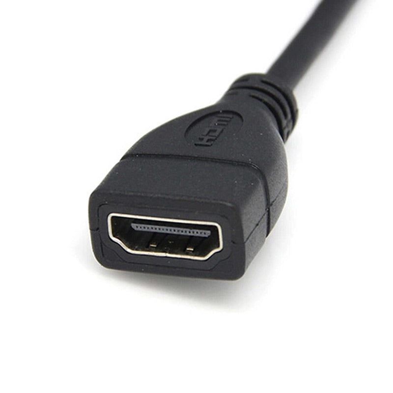 High Speed Retractable 1.4 Version HDMI with Ethernet Type A Male to Female Spiral Coiled Spring Curl AV Cable Shielding - ebowsos