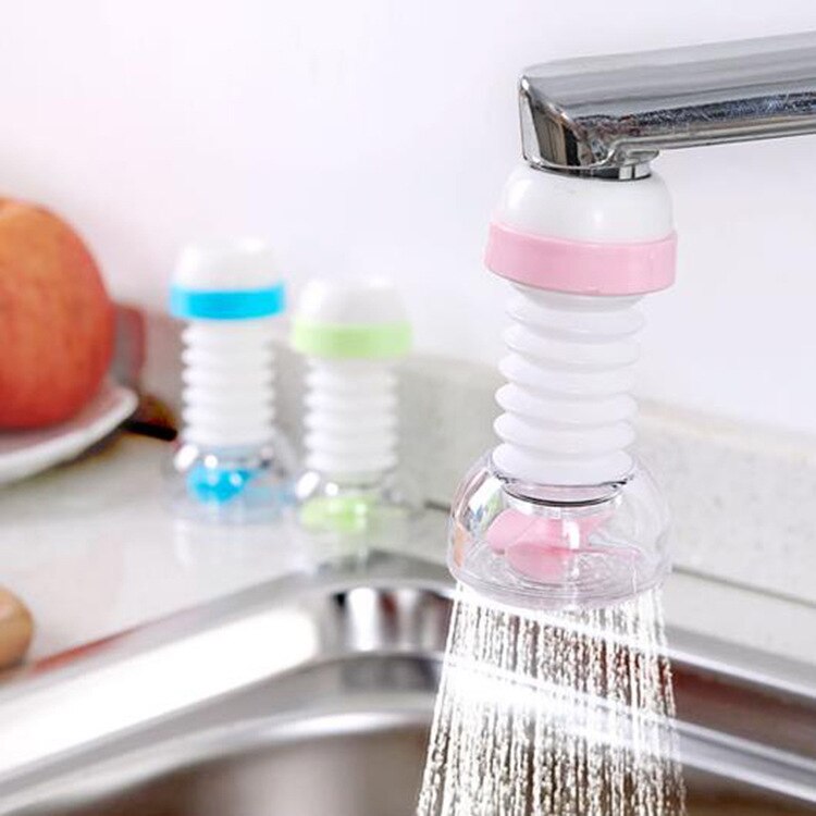 360 Adjustable Flexible Kitchen Faucet Tap Extender Faucet Save Water Splash-Proof Water Outlet Shower Head Water Filter Sprink - ebowsos