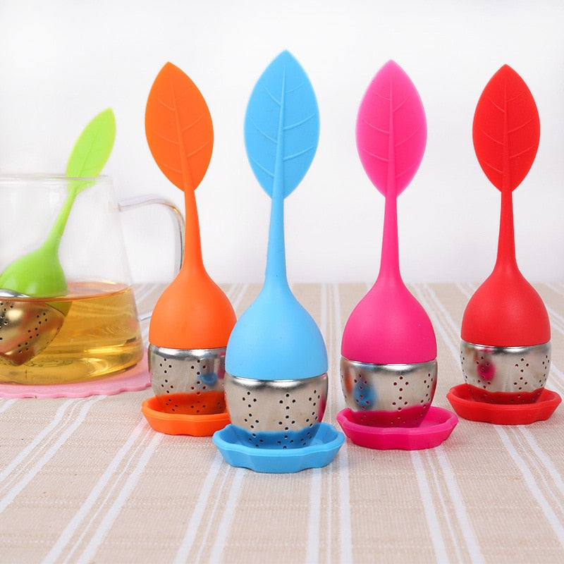 Strawberry Tea Infuser Stainless Steel Tea Ball Leaf Tea Strainer for Brewing Device Herbal Spice Filter Kitchen Tools - ebowsos