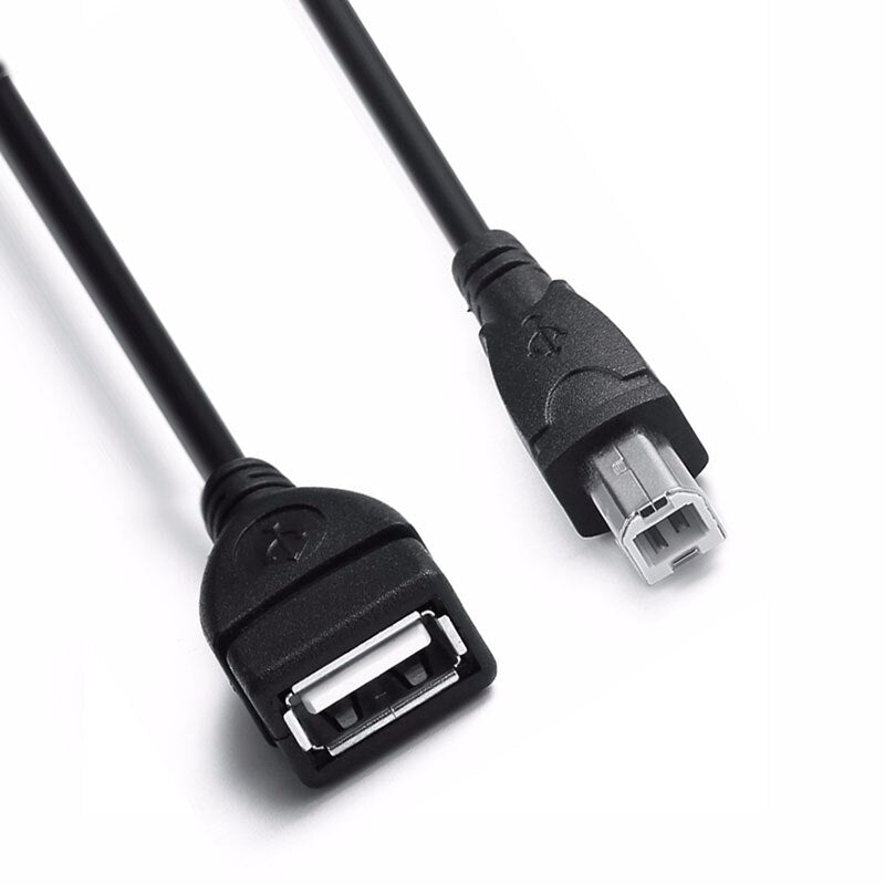 USB AF To BM Adapter USB 2.0 Cable A Female to USB B Male Cable for Printer Extender Connection Cables - ebowsos
