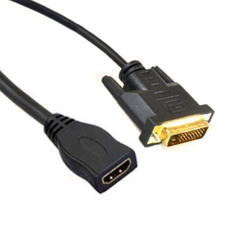 DVI-D 24+1 Pin Male to HDMI Female Adapter Converter Cable HDMI Converter for HDTV 1080P DVD Laptop PS3 - ebowsos