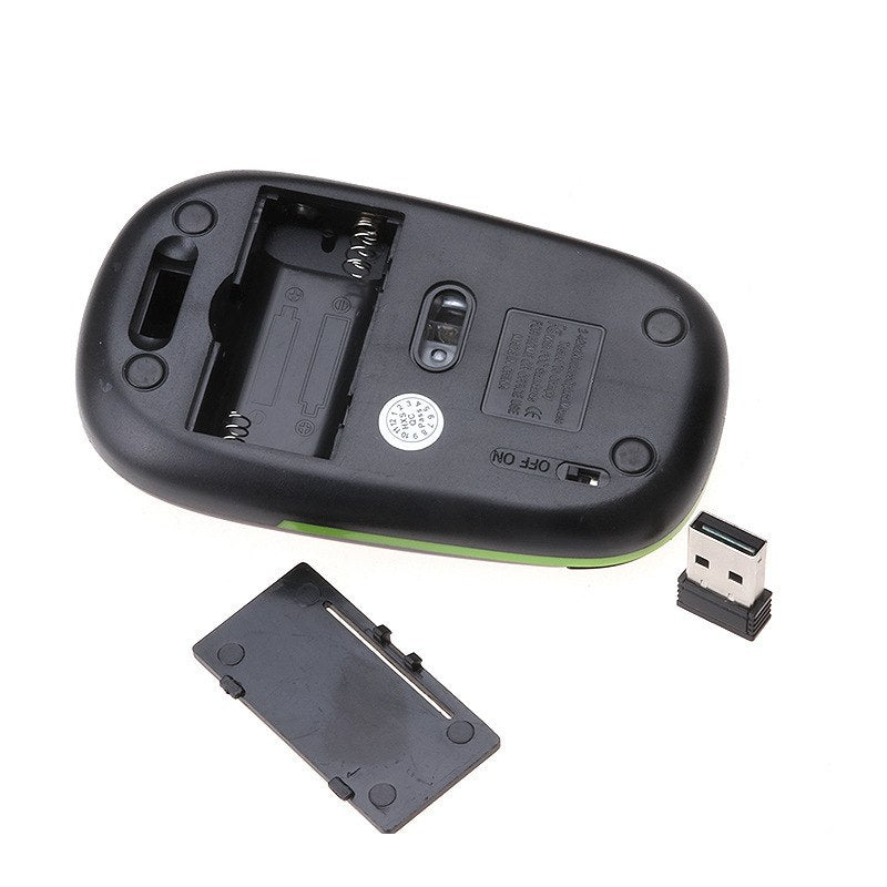 Professional 2.4G ultra thin usb optical wireless mouse USB Receiver Mice for Laptop PC Optical Gaming Mouse - ebowsos