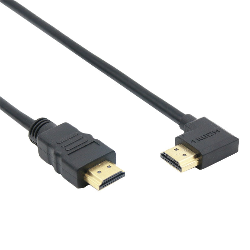 HDMI Male to Male Cable Cord Converter For XBOX HDTV DVD Video HDMI Down & Up & Left & Right Angled  90 degree HDMI cable - ebowsos