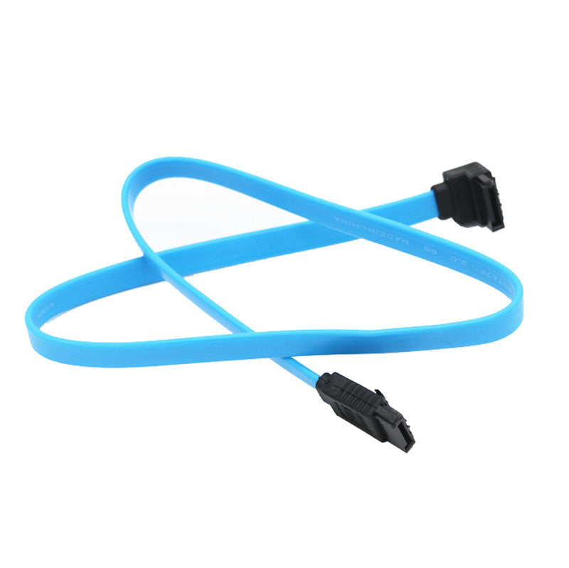 High Speed Straight Right Angle 6Gbps SATA 3.0 Cable 6GB/s SATA III SATA 3 Cable Flat Data Cord for HDD SSD - ebowsos