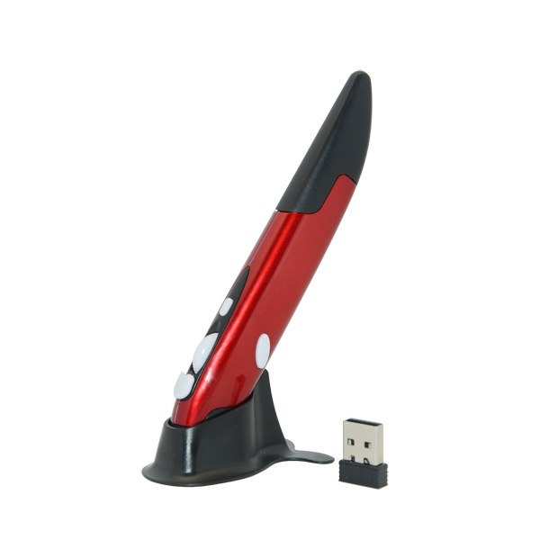 Mini 2.4GHz USB Wireless Mouse Optical Pen Air Mouse Adjustable 800/1200/1600DPI for Laptops Desktops Computer - ebowsos