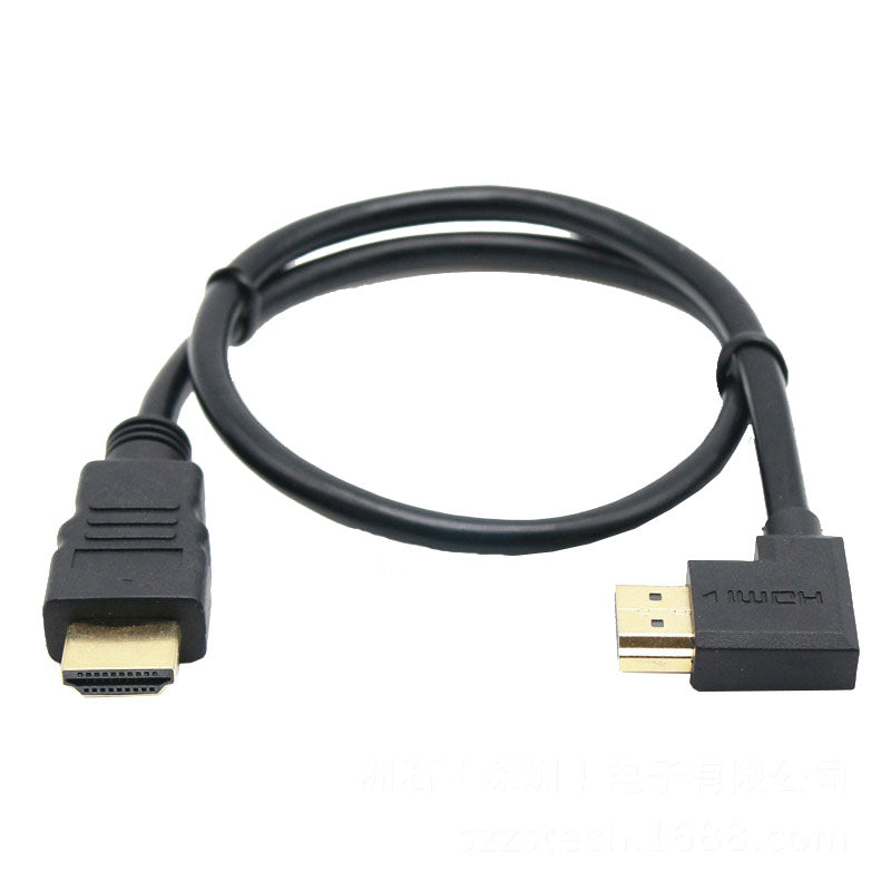 HDMI Male to Male Cable Cord Converter For XBOX HDTV DVD Video HDMI Down & Up & Left & Right Angled  90 degree HDMI cable - ebowsos