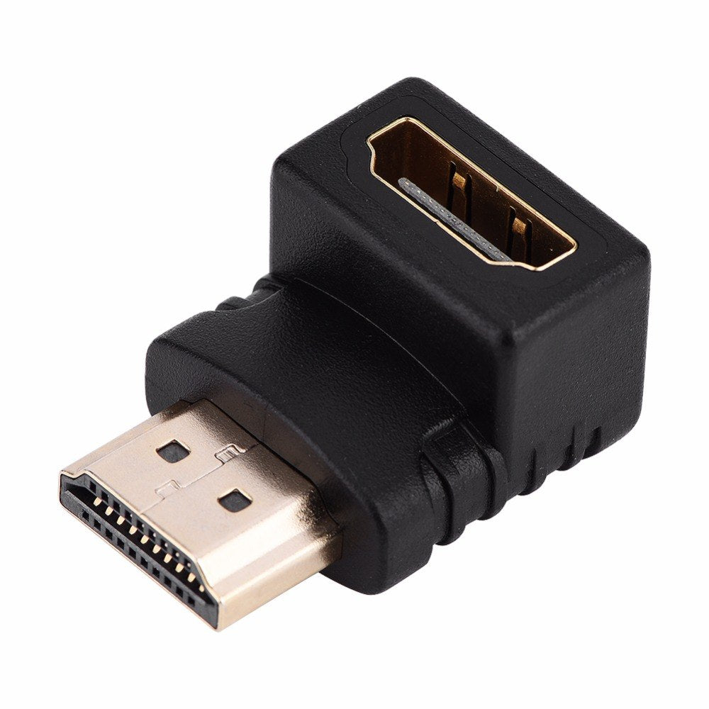 HDMI Cable Adapter 90/270 Degree Angle HDMI Male to HDMI Female for 1080P HDTV Cable Adaptor Converter Extender - ebowsos