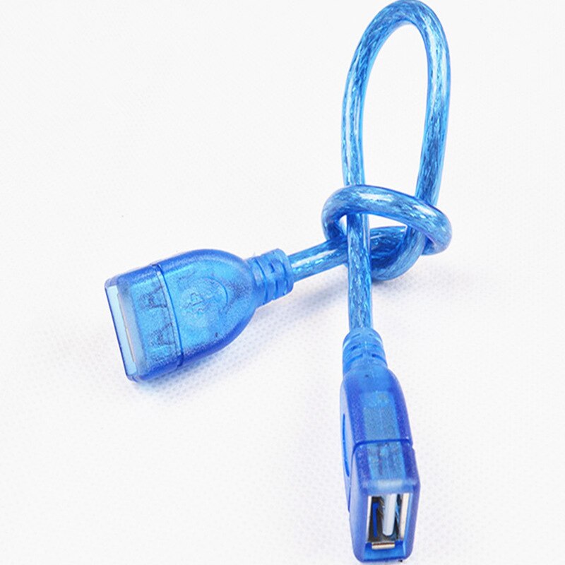 Dual USB 2.0 Female to Female AF/AF Plug Extension Extender Cable Cord High Speed Digital Data Cables - ebowsos