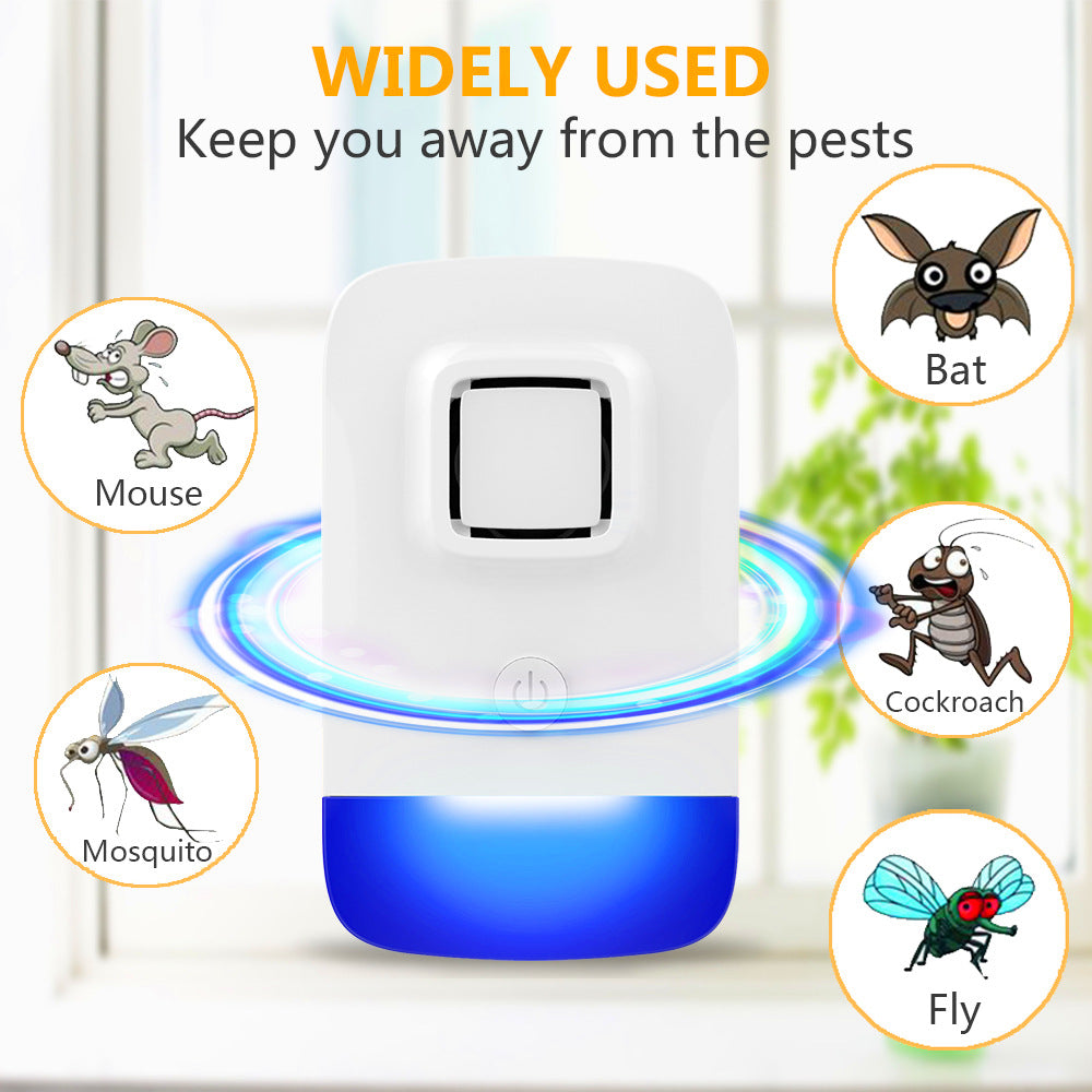 New Electric Ulatrosonic Mouse Repellent Mosquito Bat Cockroach Fly Trap Insect Repellent Non-toxic Silent Pest Control - ebowsos