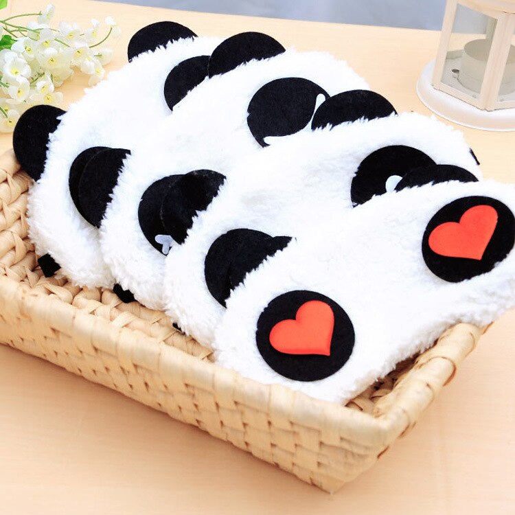 Cute Panda Sleeping Face Eye Mask Blindfold Eyeshade Traveling Sleep Eye Aid - ebowsos