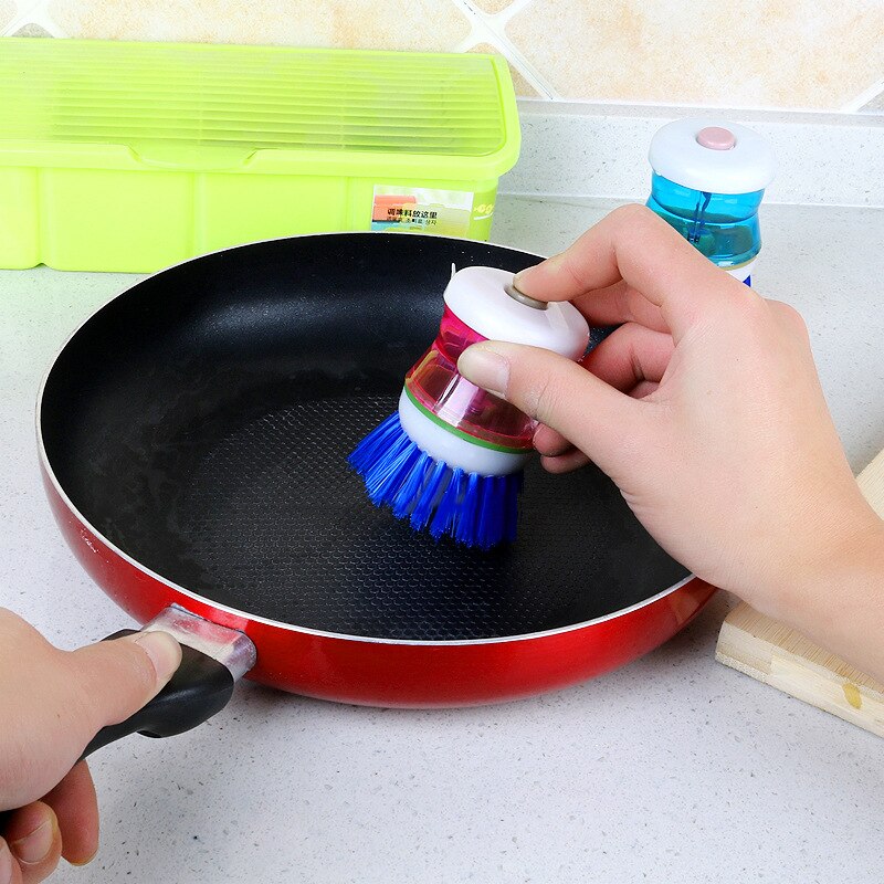 Kitchen Wash Tool Pot Pan Dish Bowl Palm Brush Scrubber Cleaning Cleaner - ebowsos
