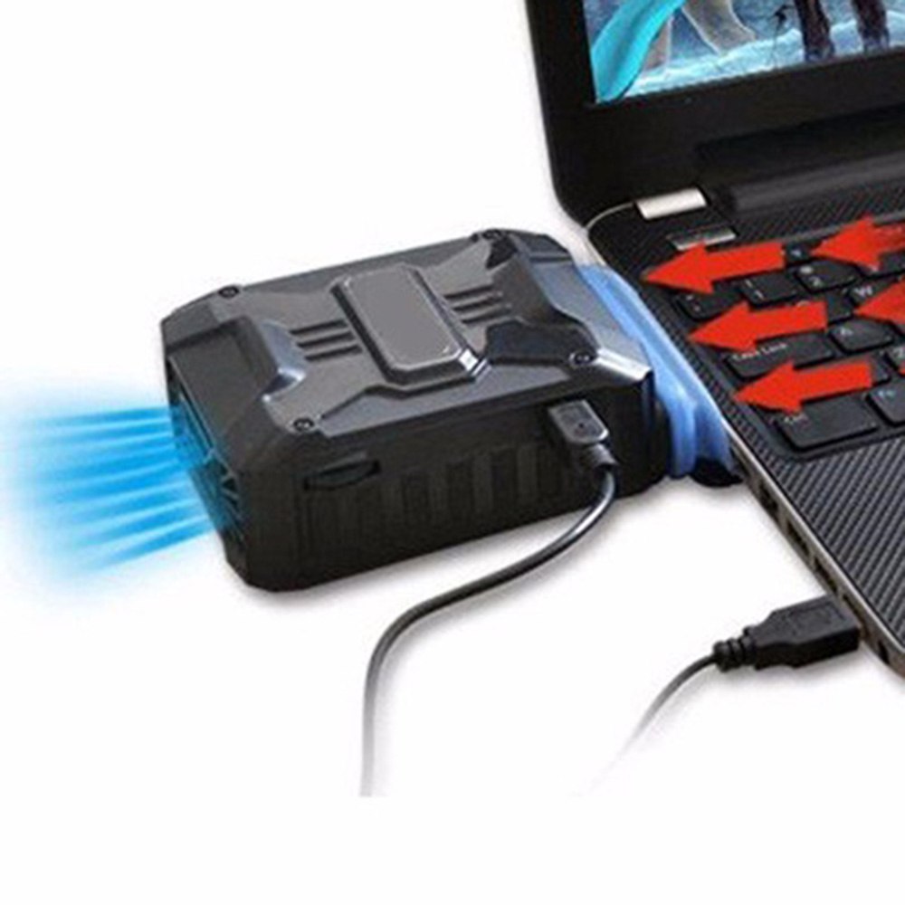 USB Mini Vacuum Laptop Cooler Air Extracting Exhaust CPU Cooler Cooling Fan for Notebook Computer - ebowsos