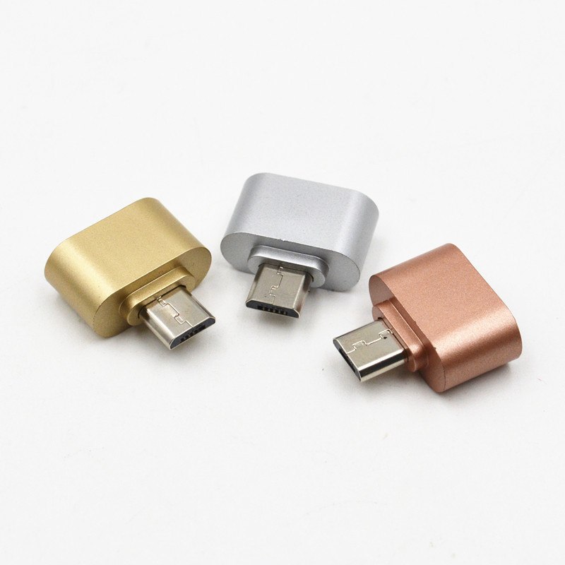 Newly Metal Mini Micro USB To USB OTG Adapter 2.0 Converter For Samsung Xiaomi LG Sony HTC Huawei Meizu Android Phone - ebowsos