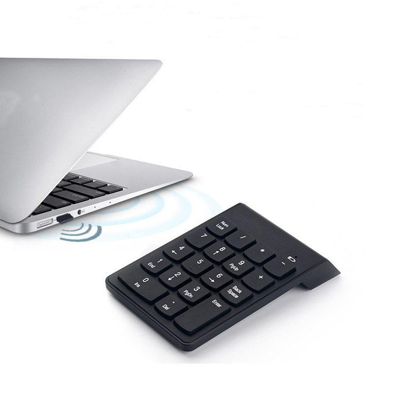 2.4G Wireless USB Numeric Keypad Mini Numpad 18 Keys Digital Keyboard for iMac/MacBook Air/Pro Laptop PC Notebook Desktop - ebowsos