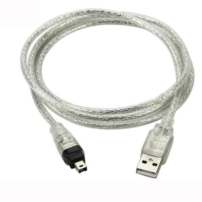 USB Male to Firewire IEEE 1394 4 Pin Male iLink Adapter Cord firewire 1394 Cable for SONY DCR-TRV75E DV camera cable - ebowsos