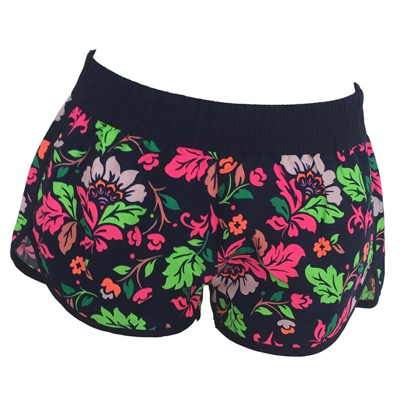 Dropshipping European American Style Women Bermuda Shorts Plus Size Quick Dry Floral Board Shorts Both Seaby Holiday and Spa - ebowsos