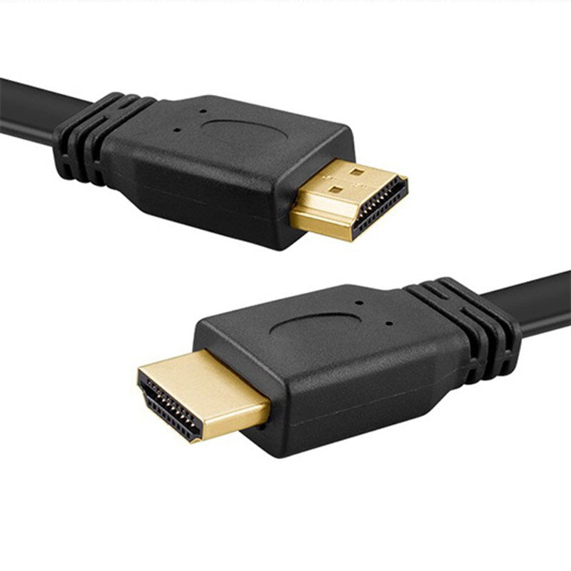 High Quality Full HD HDMI Cable Support 3D Male to Male Plug Flat Cable Cord for Audio Video HDTV TV PS3 - ebowsos