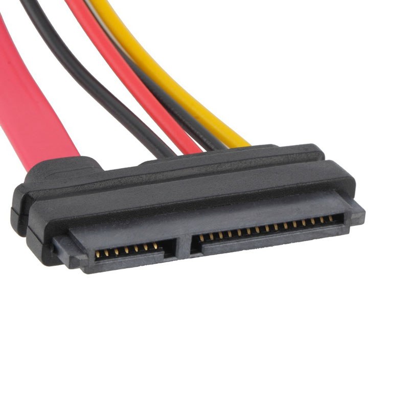 22Pin SATA Cable Male to Female 7+15 Pin Serial ATA SATA Data Power Combo Extension Cable Connector Conterver - ebowsos