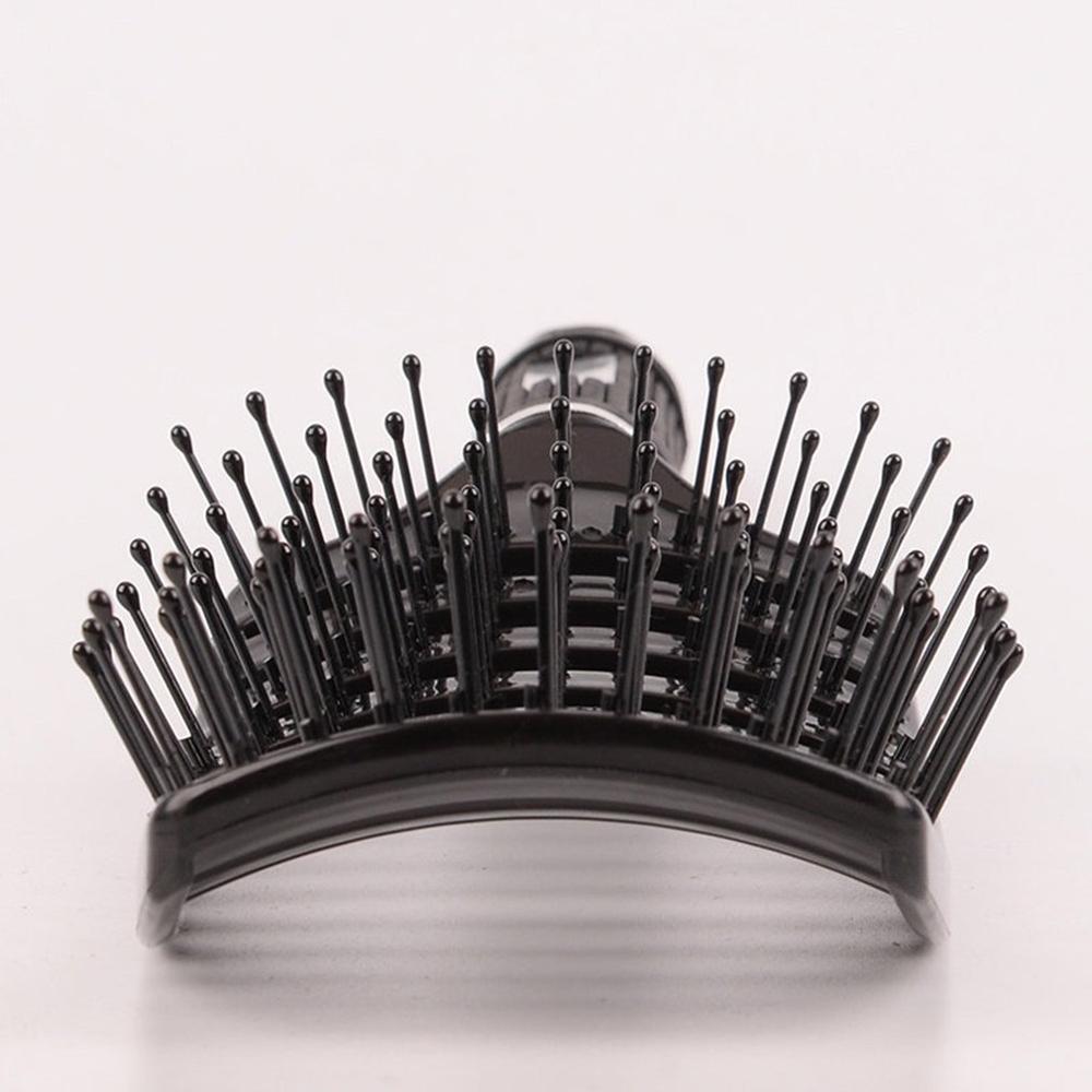 Hair Curles With Comb Men's Blowing Hair Large Back Shape Comb Fluffy Curved Plastic Big Bend Hair Comb - ebowsos