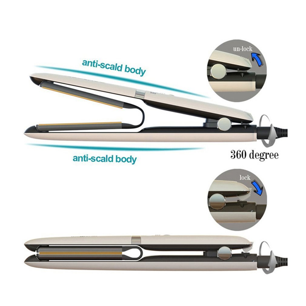 Hair Straightener US UK EU AU Suspended Air Board 3D Hair Curler 110-240V - ebowsos