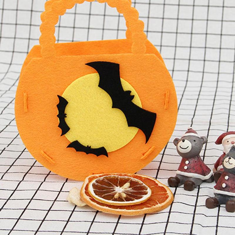 Halloween Candy Bag 3pcs Pumpkin Basket Ghost Holiday Decoration Gift Set - ebowsos