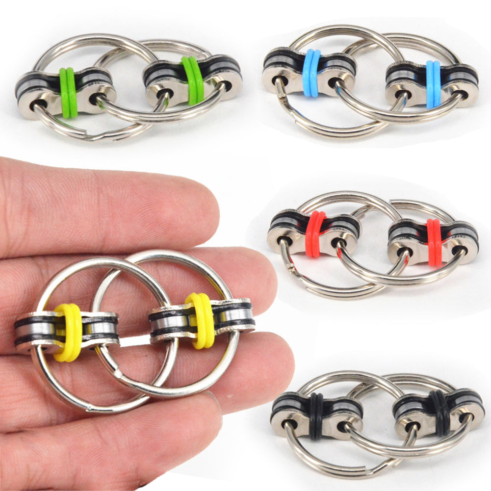 Hand Spinner Key Ring High Speed Rotation Squeeze Toys for Kid Adult Antistress Especially for Autism, ADD, ADHD-ebowsos