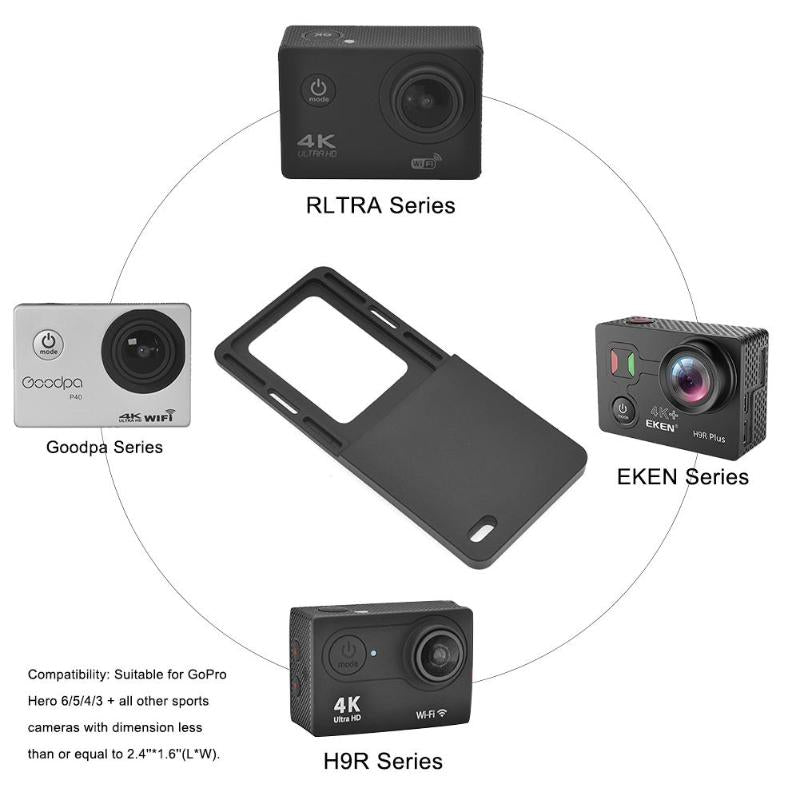 Handheld Gimbal Stabilizer Mount Plate Adapter for Gopro Hero 6 5 4 3 3+ Sports Camera Smartphon Mount Plate Adapter Promotion - ebowsos