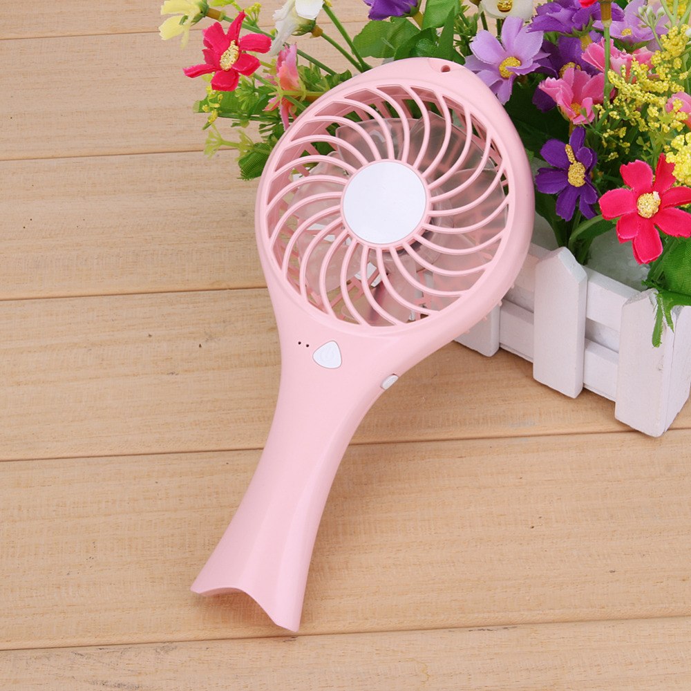 Handheld Portable Mini USB Charge Desk Cooling Fan Air Conditioning Cooler Fan for Home Office Desk Fans - ebowsos