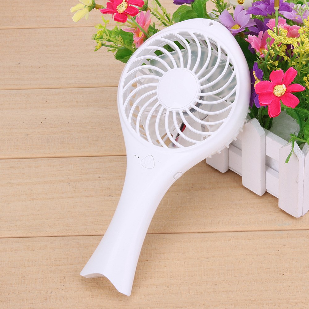 Handheld Portable Mini USB Charge Desk Cooling Fan Air Conditioning Cooler Fan for Home Office Desk Fans - ebowsos