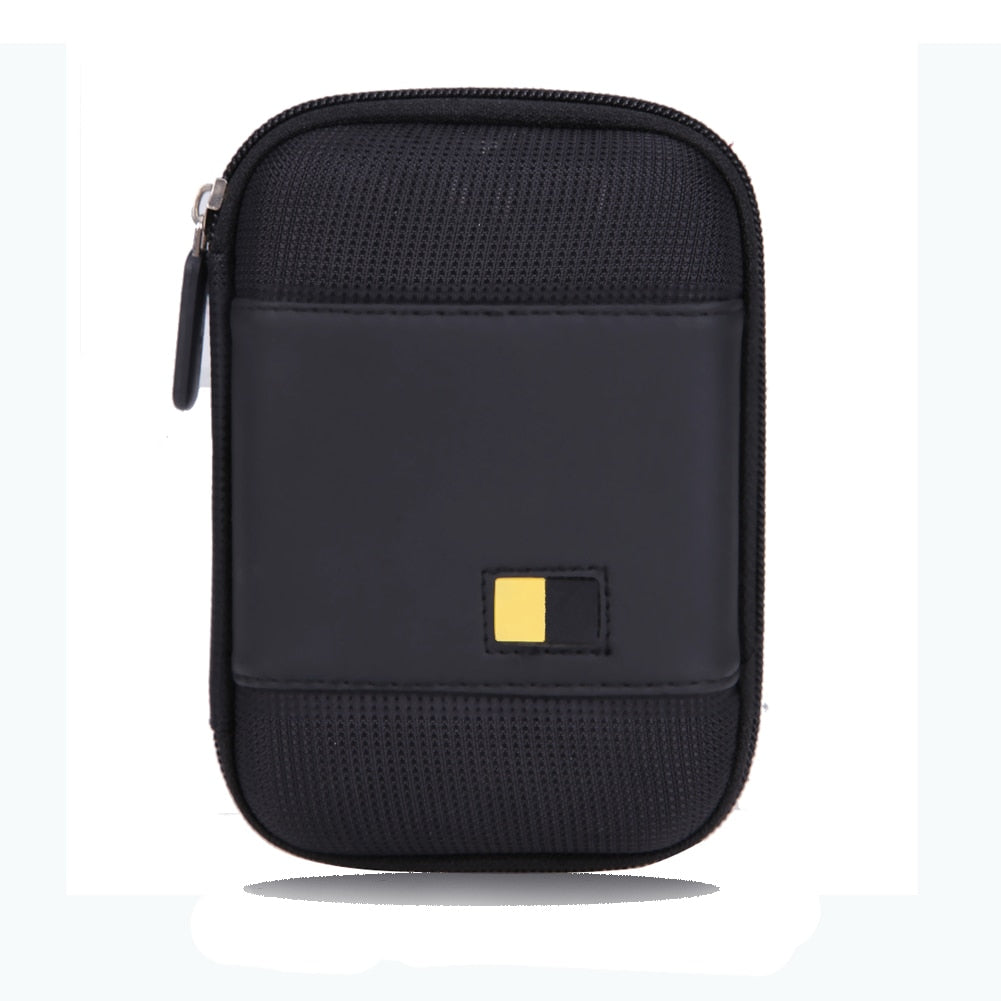 Hard EVA PU Carrying Case Bag HDD Protector Case Hard Pouch Carrying Case Bag for 2.5 inch Portable External Hard Drive - ebowsos