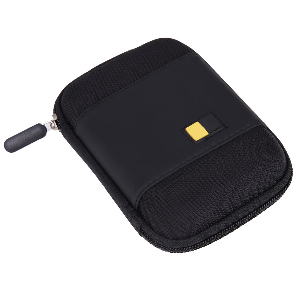 Hard EVA PU Carrying Case Bag HDD Protector Case Hard Pouch Carrying Case Bag for 2.5 inch Portable External Hard Drive - ebowsos