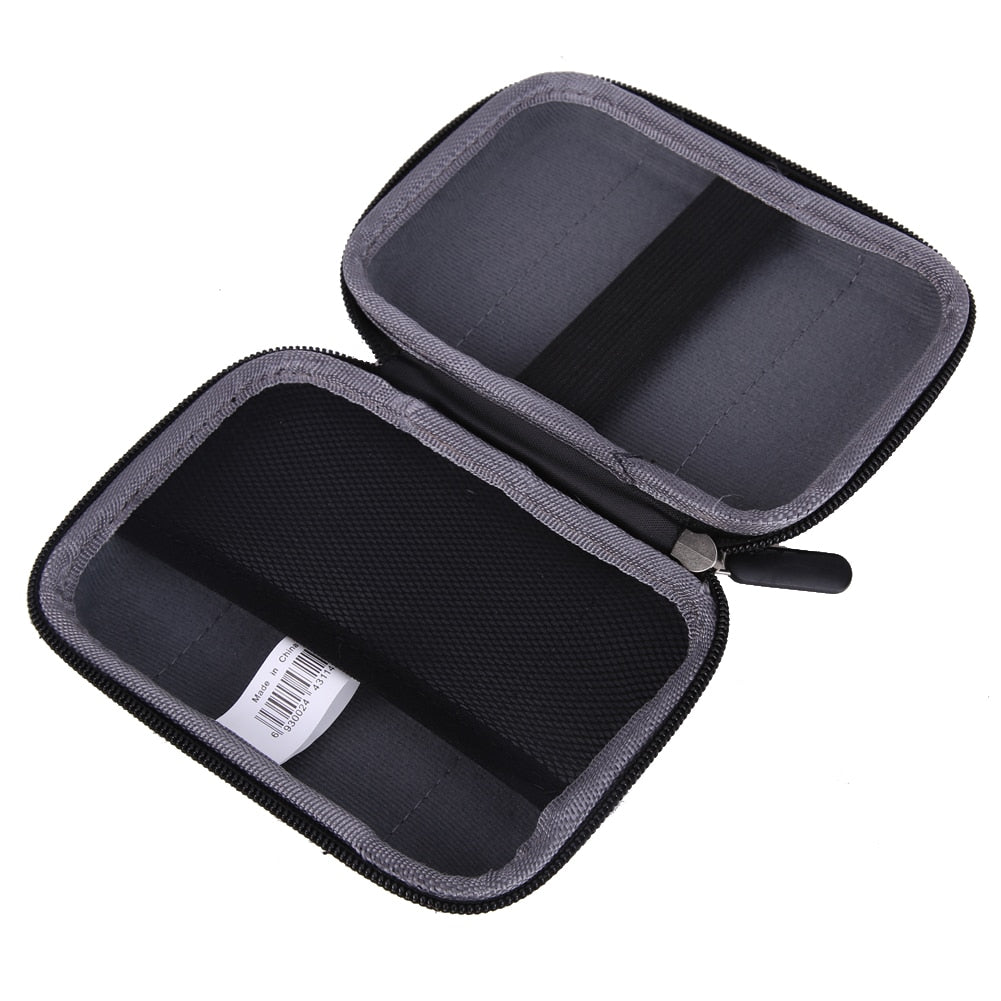Hard EVA PU Carrying Case Bag HDD Protector Case Hard Pouch Carrying Case Bag for 2.5 inch Portable External Hard Drive - ebowsos