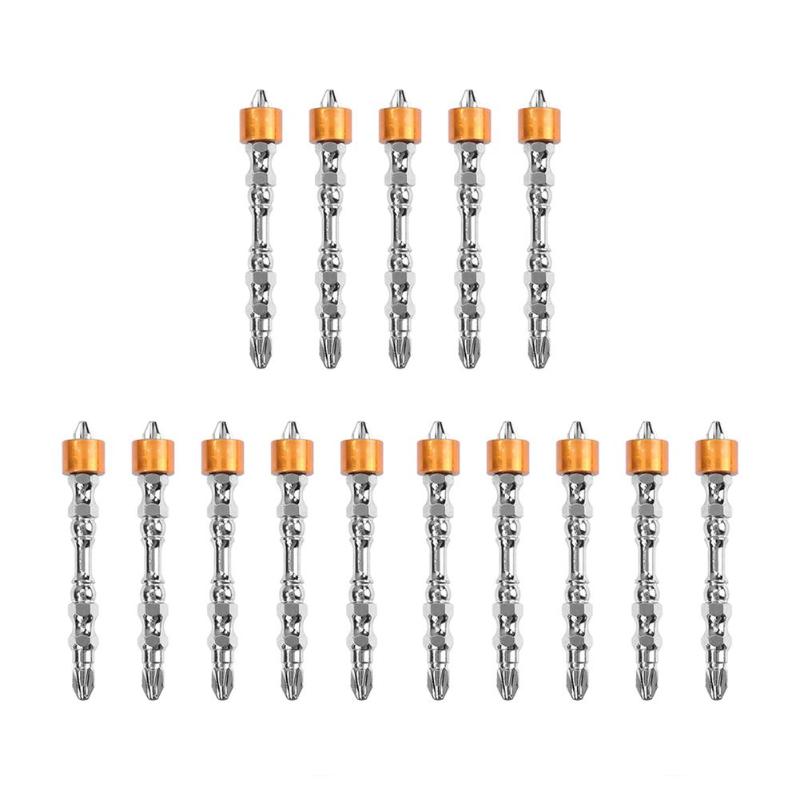 Hardness Magnetic Phillips Electric Screwdrive Double Head Phillips Electric Screwdriver Screw Driver Bits Set with Magnet - ebowsos