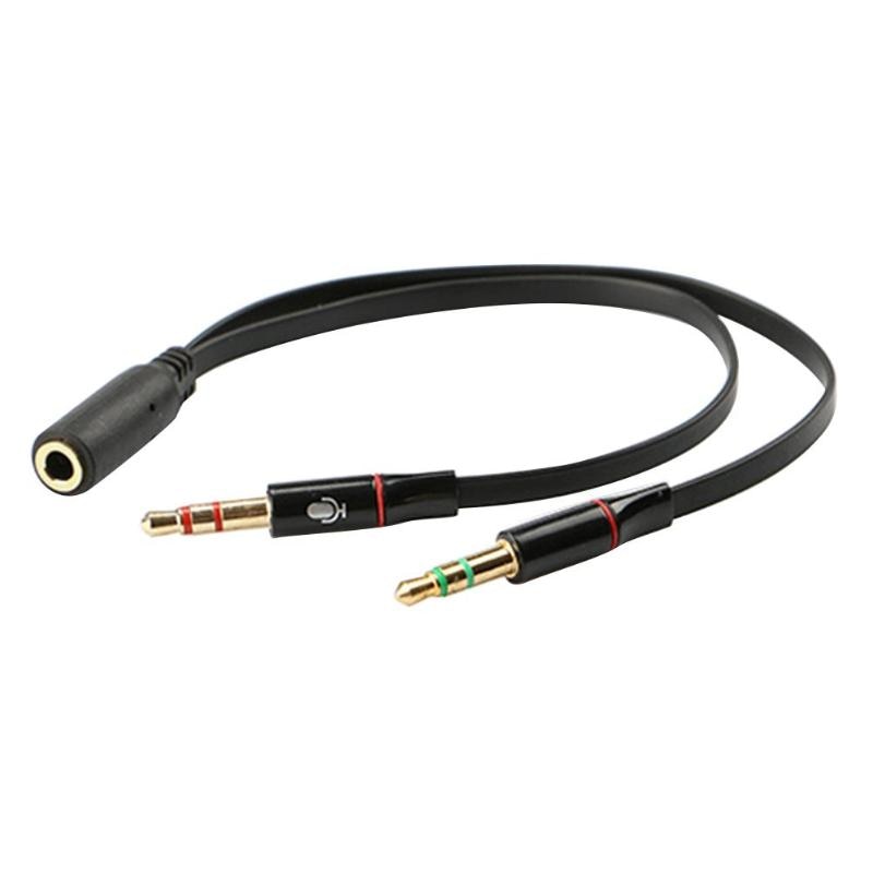 Headphone Splitter Audio Cable 3.5mm Female to 2 Male Adapter Aux Cable Extension Wire Cord Adapter Aux Cable New Arrival - ebowsos