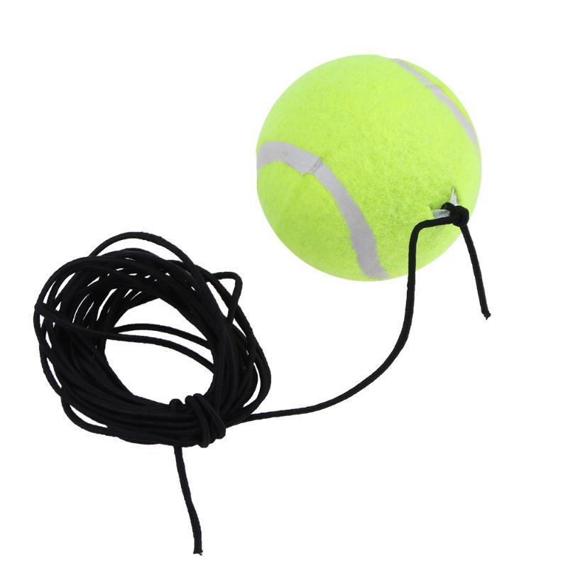 High Elasticity Tennis Balls Sports Tournament Outdoor Fun Cricket Dog Self-Study Woolen Training Tennis Ball Detachable String-ebowsos